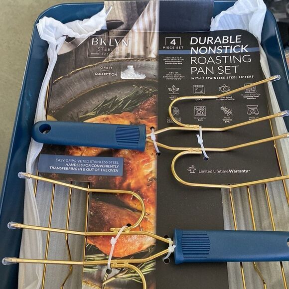 Brooklyn Steel Co.Orbit 4-Pc. Nonstick
Roasting Pan Set. - Picture 3 of 6